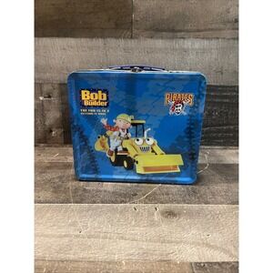Bob the Builder Pittsburgh Pirates Metal Lunch Box 2005 White Blue Tin